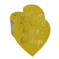 thumbnail image 1 of Inkdotpot 50 Pack Real Gold Foil Paper Tag Happy Holiday Favor Hang Tag, 1 of 6