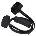 thumbnail image 4 of OBD2 Extension Cable, Black Male 16 Pin Diagnostic Flat Cord Adapter Connector Female 8 Core OBD2 Extension Cable With Switch, 4 of 8