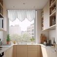 thumbnail image 4 of Meitianfacai Solid Color Short Curtains - Household Triangular Valance Curtains, Through Rod Style for Easy Installation, Suitable for Windows, Kitchens, and Bathrooms, 4 of 9