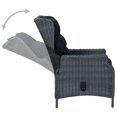 thumbnail image 5 of vidaXL 7 Piece Garden Dining Set Dark Grey, 5 of 5