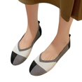thumbnail image 3 of B91xZ Mocassin Pointu pour Femmes Confortable Bout Rond Fermé Ballerines Chaussures de Soirée Décontractées Formelles Mariage Danse, Noir 8, 3 of 5