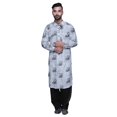 thumbnail image 1 of Atasi Kurta Pathani pour Hommes à Col Classique à Manches Longues Salwar Ensemble de Kurta de Mariage, 1 of 5