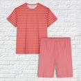 thumbnail image 5 of Ensemble de Pyjama pour Femmes, Haut à Manches Courtes en Laitue Unie avec Short, Ensemble de Pyjama, Cadeaux pour Femmes, m, 5 of 5