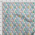 thumbnail image 4 of oneOone Velvet Sea Green Fabric Geometric Craft Projects Decor Fabric Printed By The Yard 58 Inch Wide, 4 of 5