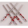 thumbnail image 4 of JMYHOAM Kitchen Gadgets Stainless Steel Chopsticks Reusable Multicolor Lightweight 304 Metal Chopsticks Dishwasher Safe - 1 Pairs Home and Kitchen, 4 of 6