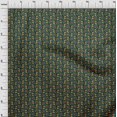 thumbnail image 3 of oneOone Polyester Lycra Fabric Leaves & Floral Block Print Sewing Fabric BTY 56 Inch Wide, 3 of 4