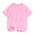 thumbnail image 3 of Rbaofujie T-Shirt à Manches Courtes Retroussables à Col Rond avec Imprimé Graphique pour Fille, 3 of 3