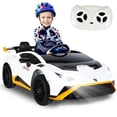thumbnail image 2 of Gyrocopters Lamborghini Licensed 2 Seater Kids Ride on Car | 12V Electric Vehicle with Stories, Music | Powered Ride on Car for Kids with Parental Remote Control, LED Lights |  White, 2 of 3