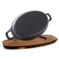 thumbnail image 4 of Bruntmor Oval Mini Cast Iron Sizzler Plates Skillet Set Of 4, 4 of 5