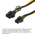 thumbnail image 5 of Unique Bargains PCIe Cable 6 Pin Male to 8 Pin (6+2) Male GPU Power Supply Cable PCI Express Power Adapter Cable 520mm/20.5',2pcs, 5 of 5