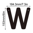 thumbnail image 2 of 3D Iron Art Letter House Number Sign with Screws Decorative Metal Alphabet Letters for Home Address Numbers,Garden Decor,Shop Sign, que Industrial Style,26 English Letters for DIY Wall Display, 2 of 5