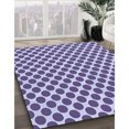 thumbnail image 3 of Ahgly Company Tapis d'Intérieur Lavables en Machine, Carrés de Transition, Violet Vif, 7' Carré, 3 of 7