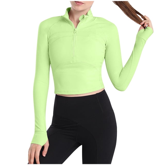 Timegard Womens Lightweight Athletic Jacket Zipper Trackshirts Workout Running Jackets with Thumb Holes