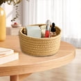 thumbnail image 2 of Wall Art for Living Roomround Woven Storage Baskets, Soft Cotton Rope Woven Blanket Baskets Storage Basket Portable Basket Organizer Decorative Baskets for Storage Living Room, 2 of 6
