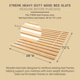 thumbnail image 2 of Hercules Xtreme Lattes de Lit en Bois Massif Robustes pour Lit Superposé, Format Simple, 2 of 9