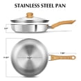 thumbnail image 2 of Koch Systeme CS 12 Inch Stainless Steel Frying Pan with Bakelite Handle, 2 of 6
