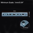 thumbnail image 2 of Unique Bargains 2pcs Unbreakable Flexible Rulers 20cm PVC Shatterproof Folding Plastic Ruler with Wavy Lines, Blue, 2 of 6