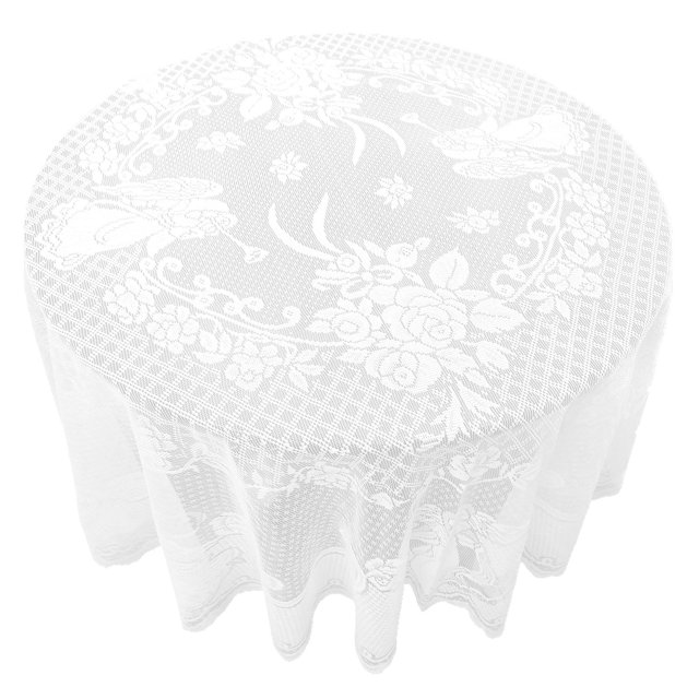Pompotops Table Cloth Cover White Vintage Lace Tablecloth Home Party Xmas Decor Clearance