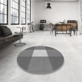 thumbnail image 4 of Ahgly Company Tapis d'Intérieur Lavable à la Machine, Carré, Transitionnel, Gris Gray, Tapis de Zone, 3 Pieds Carré, 4 of 7