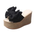thumbnail image 2 of CEHVOM Women's Summer Bowknot Platform Slippers High Heel Shoes Slippers, 2 of 6