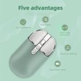 thumbnail image 2 of Graflsoa Silent UV-Coated Wireless Mouse T600 with 2.4G+Bluetooth, Rechargeable 500mAh Battery, Precise DPI Control, and One-Click Desktop Function in Green, 2 of 6