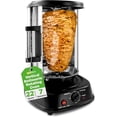 thumbnail image 1 of NutriChef Four Vertical Rotatif pour Dinde et Shawarma / Rôtissoire, Shawarma et Machine à Kebab / Résistant aux Taches, Écoénergétique / Porte Résistante à la Chaleur / Comprend Grille à Kebab et 7 Brochettes / Acier Inoxydable, 1 of 5