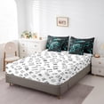 thumbnail image 4 of YST 7-Piece Twin Size Comforter Set, Gamepad Theme, Black and Teal, 4 of 5
