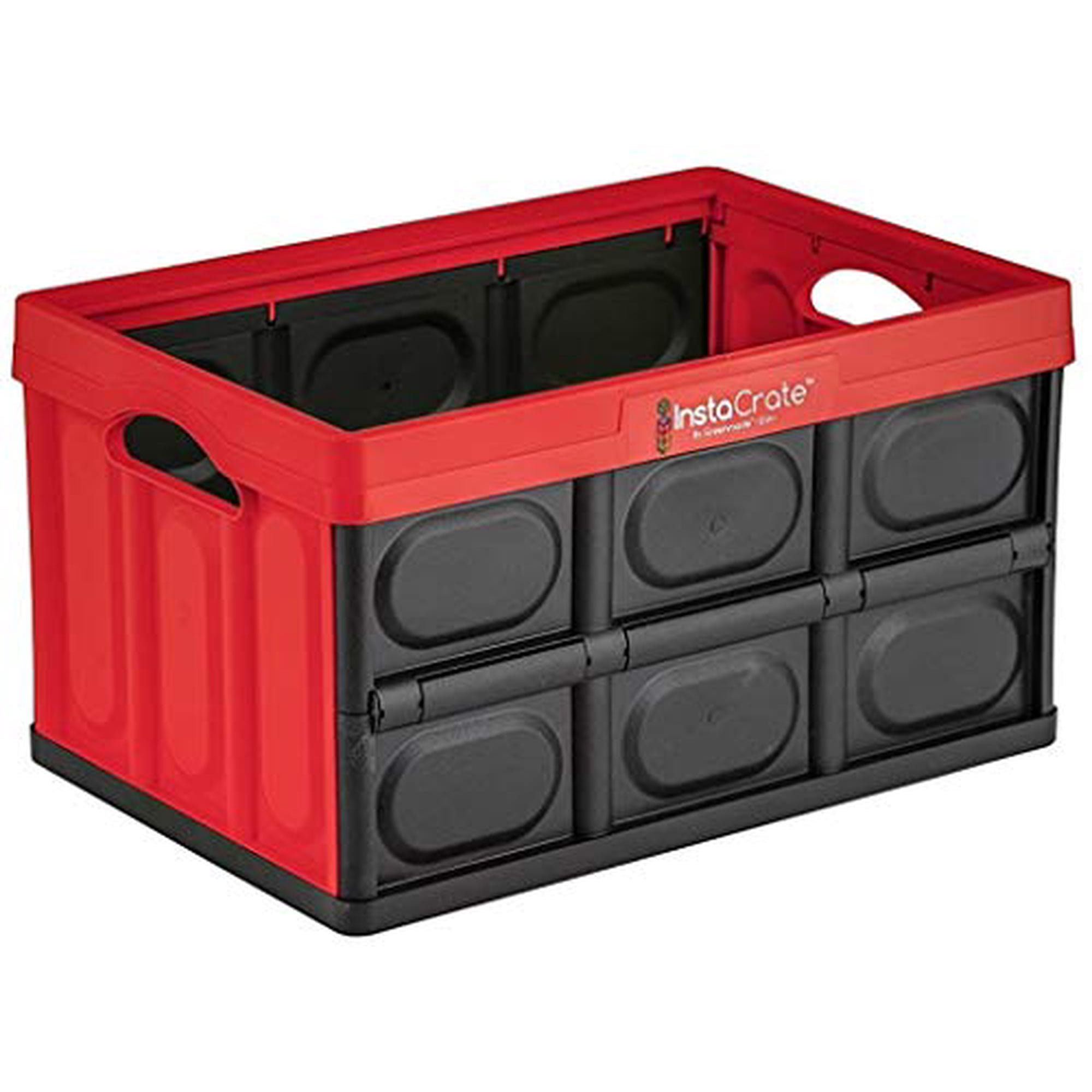 GreenMade InstaCrate Collapsible Storage Container, 12 gal, Red