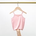 thumbnail image 2 of Plebaso Kids Girls Sleeveless T-Shirt Solid Color Spaghetti Strap Top Tee Baby Summer Clothes, 2 of 6