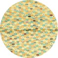 thumbnail image 1 of Ahgly Company Machine Washable Indoor Round Contemporary Tea Green Area Rugs, 7' Round, 1 of 7