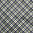 thumbnail image 1 of oneOone Silk Tabby Dark Blue Fabric Check Fabric For Sewing Printed Craft Fabric By The Yard 42 Inch Wide, 1 of 4