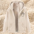 thumbnail image 1 of LOVZFMLL Jackets for Women's Fashionable Printed Fleece Hooded Sweatshirt Jacket, 1 of 4
