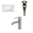 thumbnail image 1 of American Imaginations 32-in. W 1 Hole Ceramic Top Set In White Color - Overflow Drain Incl. AI-29598, 1 of 8