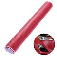 thumbnail image 1 of Miangastore 3D Carbon Fiber Wrap Roll DIY Sticker for Car Auto Vehicle Decor 30x127cm (Red), 1 of 8