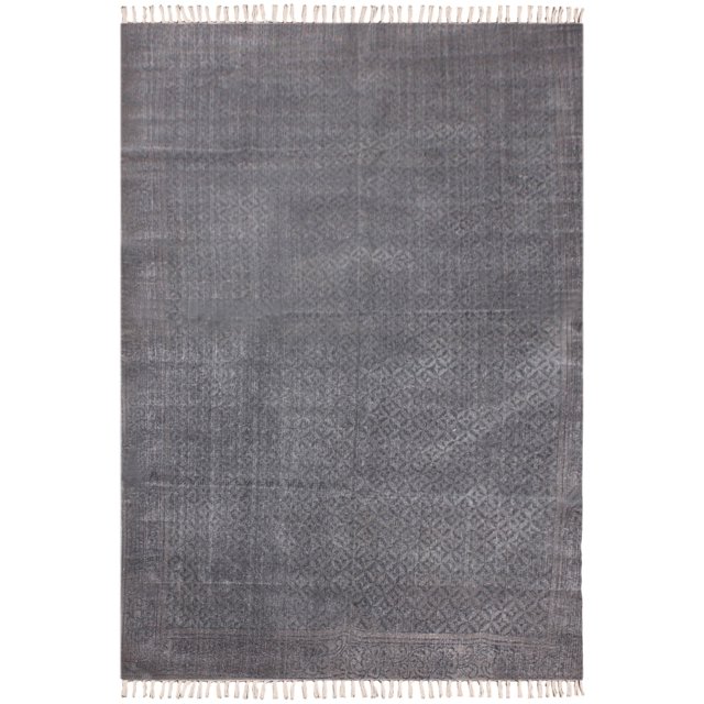 Casavani Handmade Eco Friendly Cotton Area Rug, gray 12x12 ft