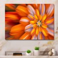 thumbnail image 3 of Designart Massive Orange Fractal Flower Canvas Wall Art, 3 of 4
