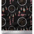 thumbnail image 1 of Soimoi polyester Crepe Fabric Arrow & Dream Catcher Home Decor Print Fabric by Yard 52 Inch Wide, 1 of 3