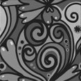 thumbnail image 1 of Ahgly Company Tapis d'Intérieur Lavable à la Machine, Carré, Transitionnel, Charbon Noir, Tapis de Zone, 4 Pieds Carré, 1 of 7