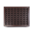 thumbnail image 3 of Cast Iron Floor Vent Register 12″ x 16″ – Heavy-Duty Tudor Mushroom Design, Handcrafted Rust-Free Air Vent Cover with Adjustable Damper – Powder Coated Repaintable for Floors & Walls, 3 of 9