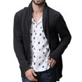 thumbnail image 1 of Matchstick Men's Stand Collar Long Sleeves Shawl Breasted Cardigan Sweater, 1 of 8