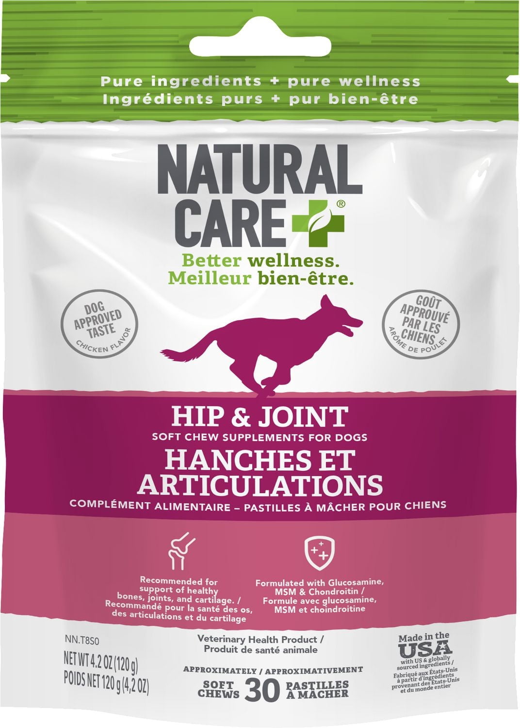 Natural Care Hip & Joint Chicken Daily Chews Dog Supplement
