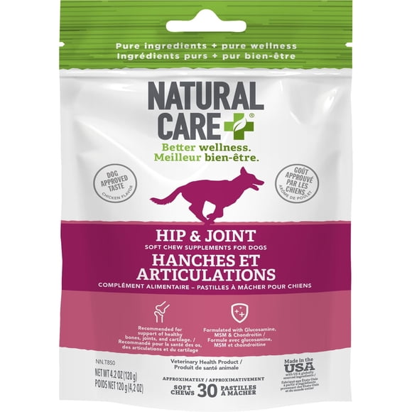 Natural Care Hip & Joint Chicken Daily Chews Dog Supplement