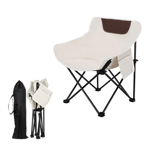 Outdoor Folding Chair Portable Outdoor Stool Weight-Resistant Beach Chair Camping