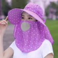 thumbnail image 1 of Women Summer Sun Hat Women Adjustable Anti Outdoor Riding Large Hat Sun Visor Protective Hat, 1 of 4