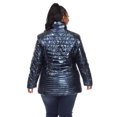 thumbnail image 3 of White Mark Women's Metallic Puffer Coat, 3 of 6
