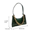 thumbnail image 3 of Vaidha One Shoulder Crossbody Bag Leather Large Capacity Multi Compartment Women Bag, 3 of 3