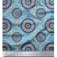 thumbnail image 1 of Soimoi Rayon Crepe Fabric Floral Mandala Print Fabric by Yard 46 Inch Wide, 1 of 3