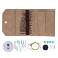 thumbnail image 3 of Knitting  Set, Oxidation Treatment Crochet Hooks Complete Tools Easy Installation Smoothing Durable  For Weaving For Home Khaki PU Bag, 3 of 8