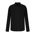 thumbnail image 4 of Styesk Mens Shirts Man Short Sleeve Solid Color Lapel Button Fashion Fallow T-Shirt, 4 of 6