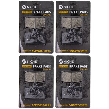 Niche Front Brake Pad Set for Suzuki Bandit 1200 Organic Motorcycle 4 Pack 519-KPA2564D